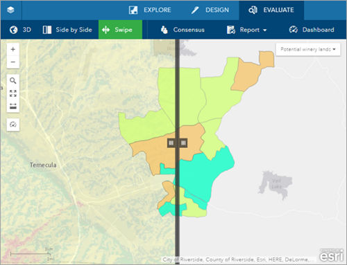 Layer-Werkzeug "Vergleichen" Layer-Werkzeug "Vergleichen"