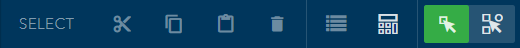 Werkzeugleiste "Auswählen" Werkzeugleiste "Auswählen"