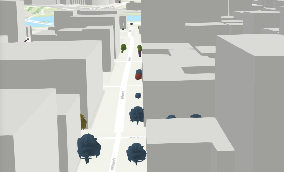 Zur Szene hinzugefügte Gebäude Zur Szene hinzugefügte Gebäude