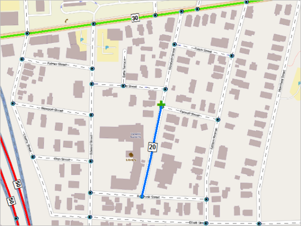 Grünes Plus-Symbol an der Bis-Messwertposition