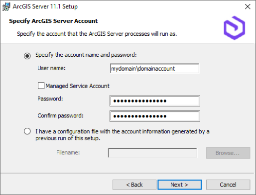 Verwenden eines Domänenkontos Verwenden eines Domänenkontos